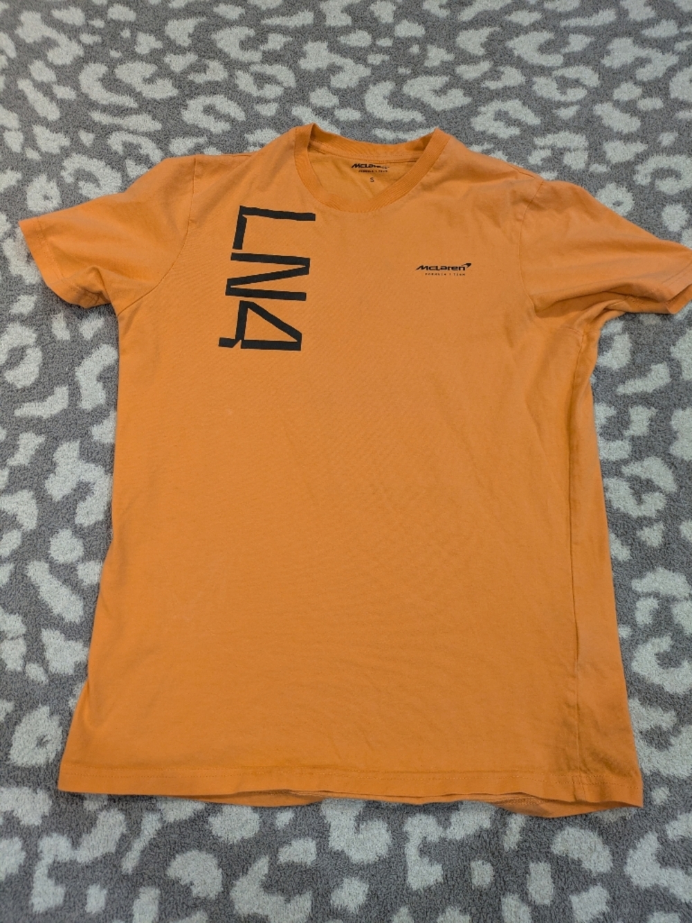 McLaren Lando Norris Orange Short Sleeve Graphic Tee